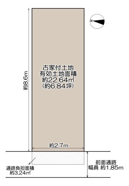 門真市打越町　古家付き売土地