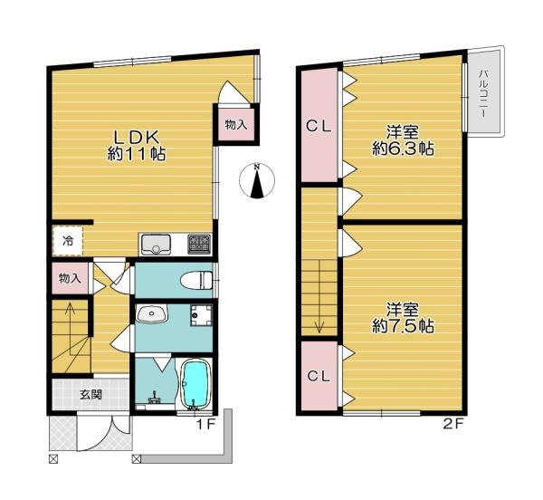 大阪市東成区大今里南3丁目　中古テラスハウス