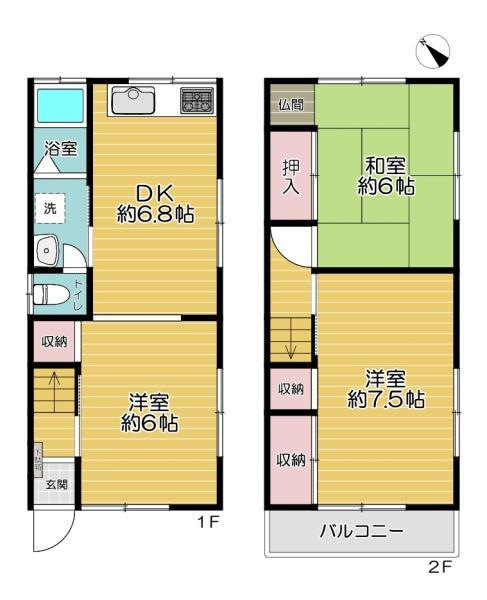 大阪市鶴見区中茶屋１丁目の中古一戸建て