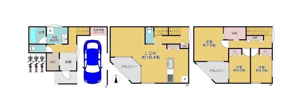 大阪市城東区鴫野西5丁目　新築戸建