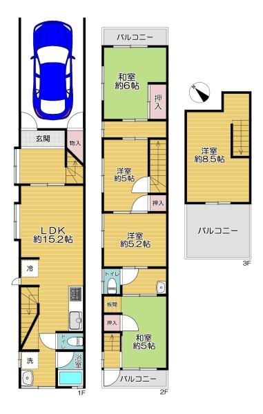 大阪市旭区赤川4丁目　中古テラスハウス