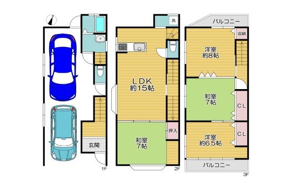 門真市岸和田３丁目の中古一戸建て