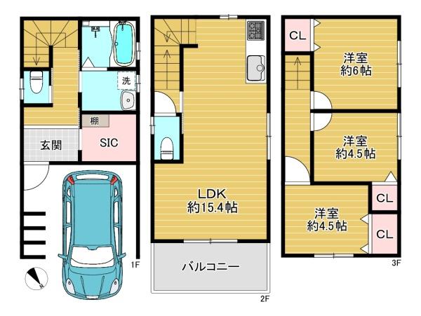 守口市南寺方東通3丁目 新築戸建