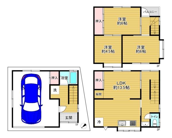 門真市大池町の中古一戸建て