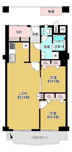 クローバーハイツ森小路2号棟