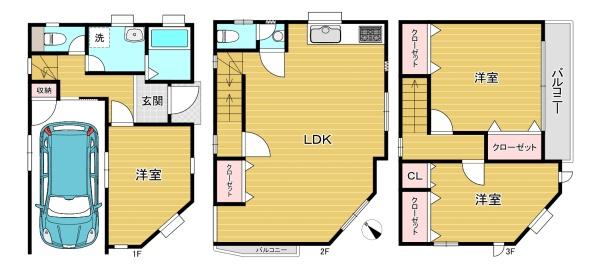 大阪市東淀川区大道南1丁目　中古戸建