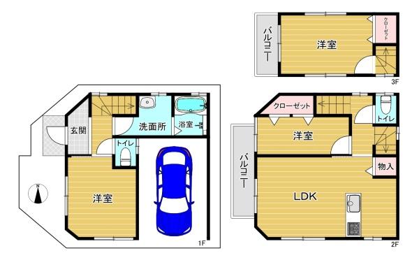 大阪市生野区勝山北５丁目の土地