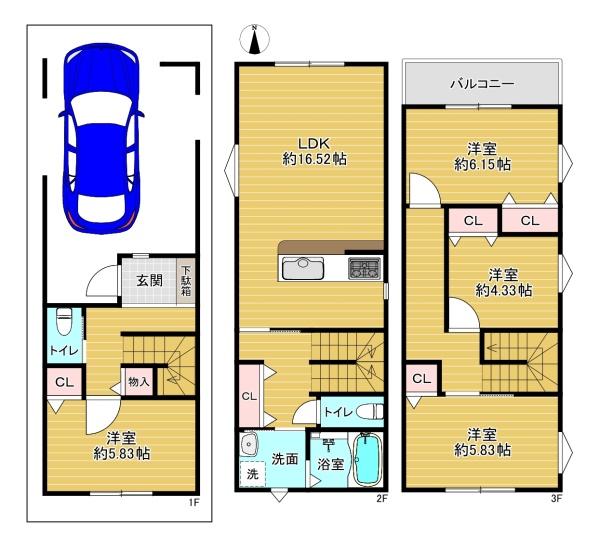 大阪市生野区巽北1丁目　新築戸建