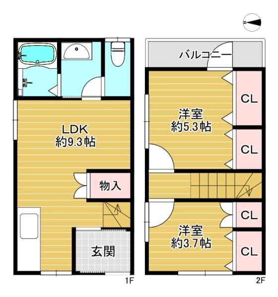 大阪市城東区諏訪2丁目　中古テラスハウス