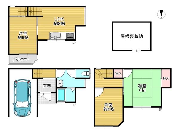 大阪市鶴見区浜3丁目　中古戸建