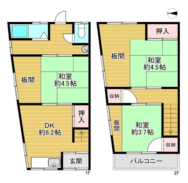 大阪市城東区鴫野西1丁目　中古テラスハウス