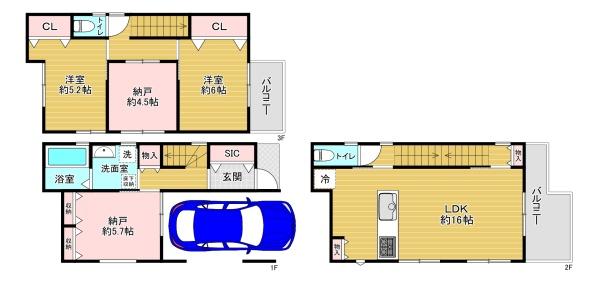 大阪市東淀川区北江口4丁目　中古戸建