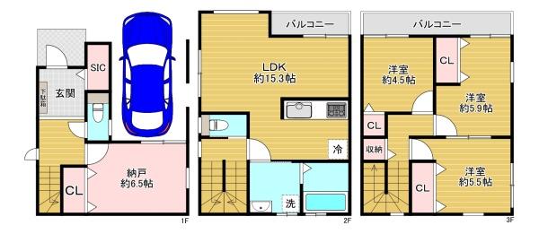 大阪市東淀川区豊里2丁目　中古戸建