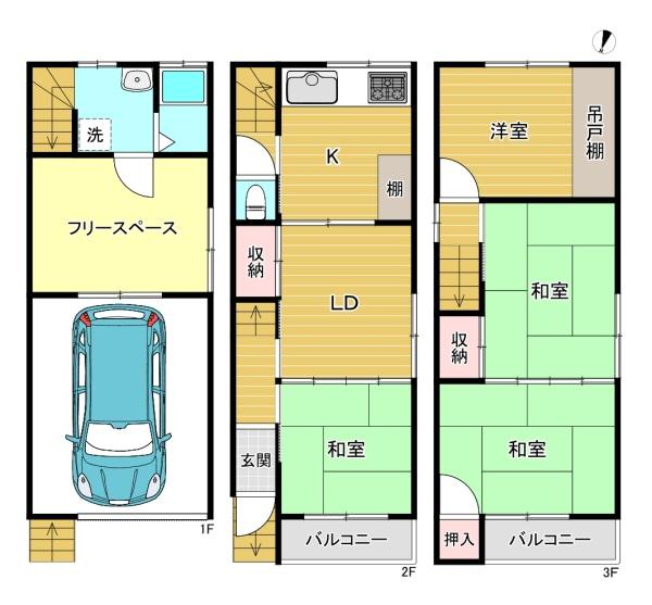 門真市北巣本町の中古一戸建て