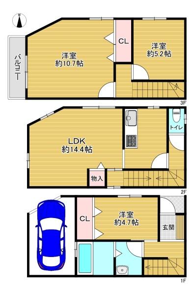 大阪市鶴見区緑3丁目　中古戸建