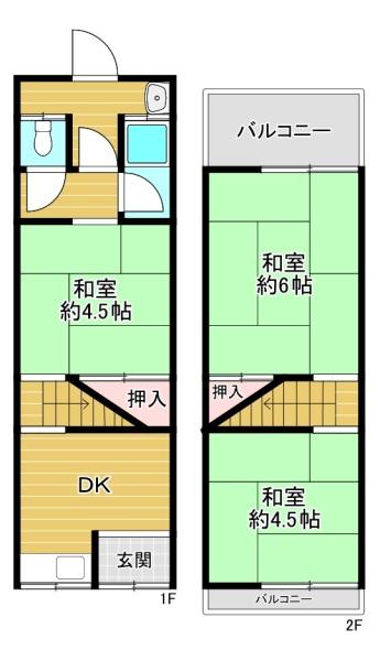 大阪市鶴見区緑3丁目　中古テラスハウス