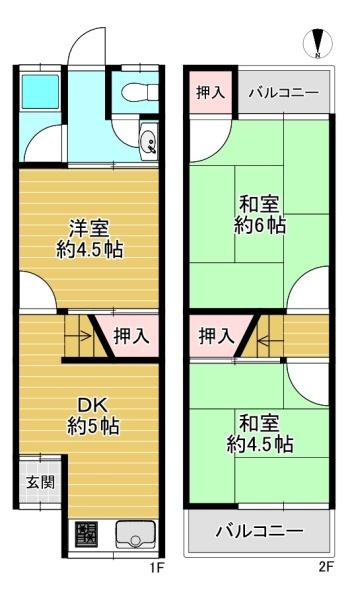 門真市桑才新町　中古テラスハウス