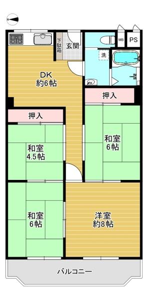 クローバーハイツ森小路1号棟