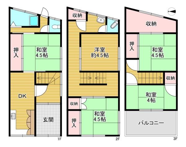 大阪市旭区千林1丁目　中古テラスハウス