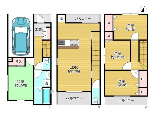 守口市菊水通3丁目　中古戸建