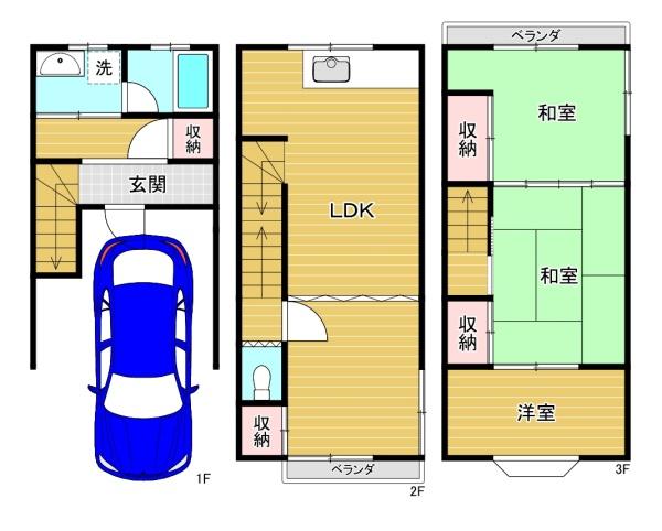 門真市岸和田３丁目の中古一戸建て