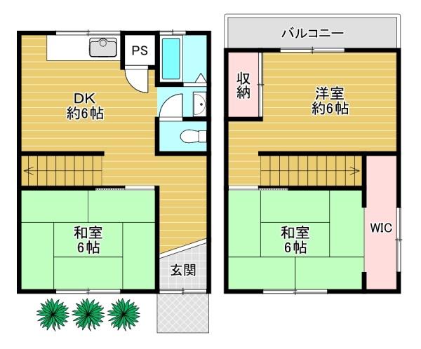 門真市北巣本町の中古一戸建て
