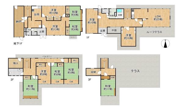 灘区六甲山町南六甲　中古戸建