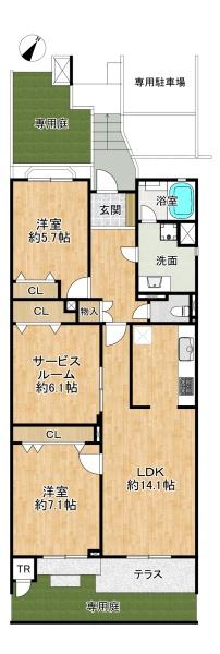 コンフォール学園緑が丘第15号棟