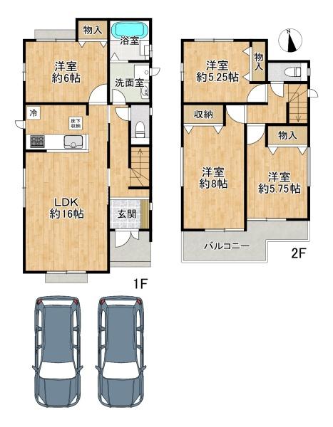 垂水区本多聞6丁目　新築戸建　2号棟