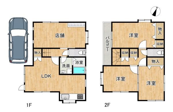 須磨区天神町3丁目　店舗付中古戸建