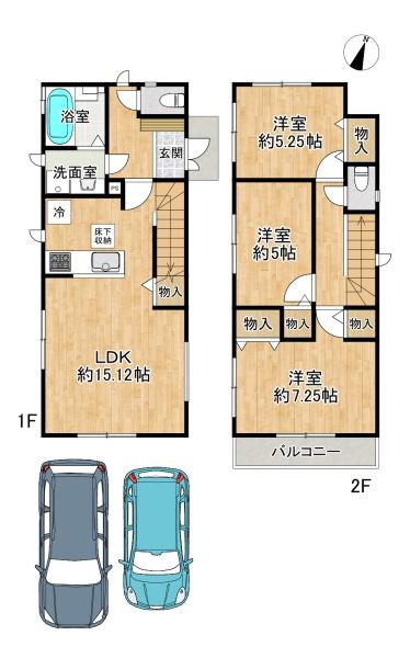 西区学園東町7丁目　新築戸建　1号棟