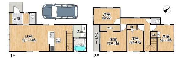 垂水区歌敷山4丁目　新築戸建　2号棟