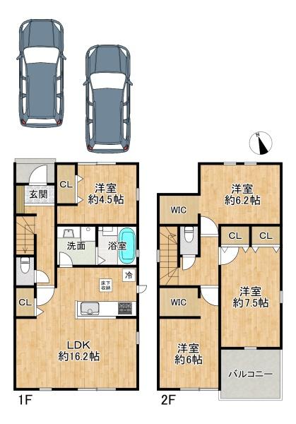 垂水区本多聞6丁目　新築戸建　2号棟