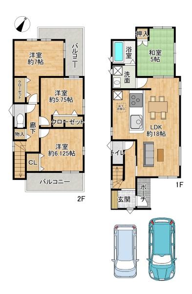 須磨区神の谷3丁目　新築戸建　1号地