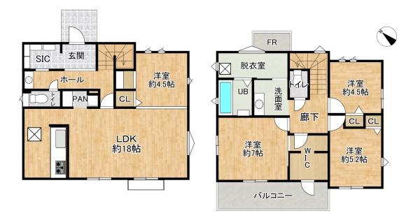 明石市上ノ丸3丁目　新築戸建　B号棟
