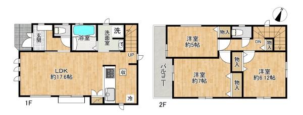 垂水区仲田3丁目　1号棟　新築戸建