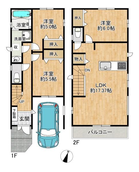 垂水区霞ケ丘4丁目　1号棟　新築戸建