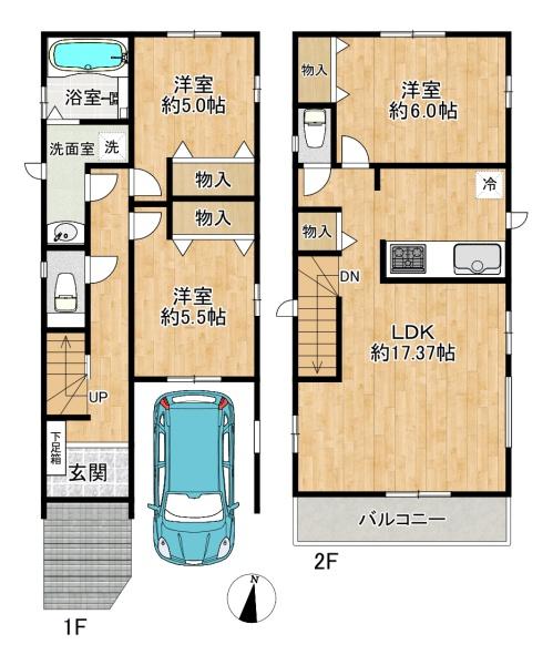 垂水区霞ケ丘4丁目　1号棟　新築戸建