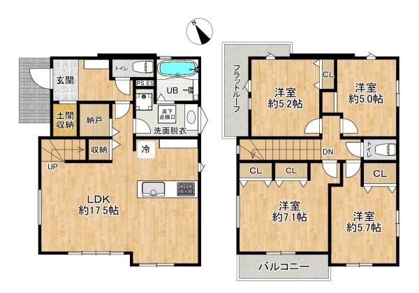 垂水区福田1丁目　1期1号棟　新築戸建