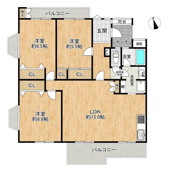 研究学園5団地525号棟