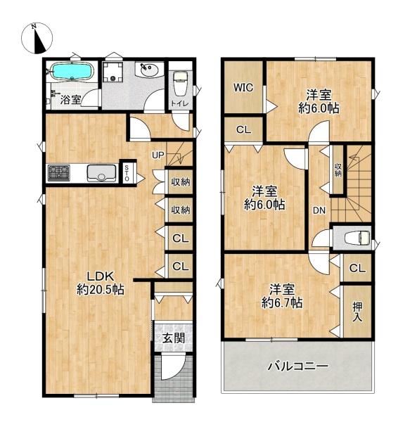 垂水区清水が丘1丁目　1号棟　新築戸建