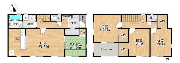 加古川市米田町平津の新築一戸建