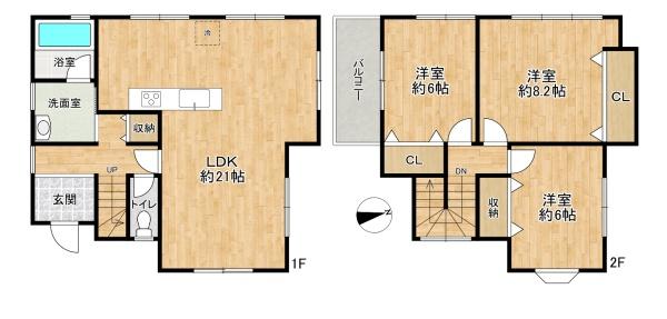 加古川市野口町北野の中古一戸建