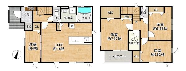 加古川市野口町北野の新築一戸建