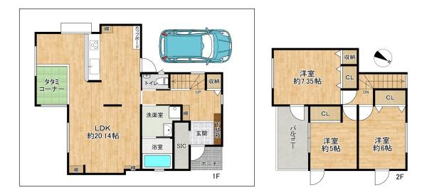 加古川市野口町北野の中古一戸建