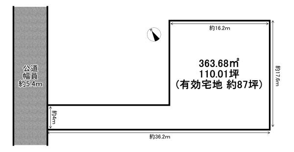 姫路市船橋町5丁目の土地(間取り)