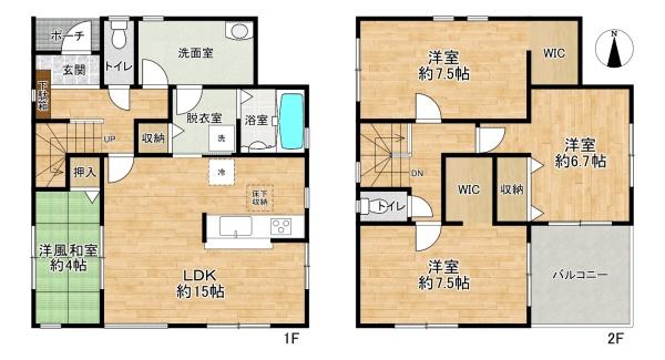 加古川市野口町水足の新築一戸建