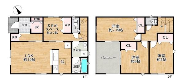 加古川市別府町新野辺第23　2号棟