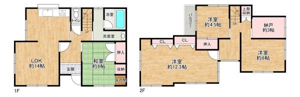 加古郡稲美町六分一　中古戸建