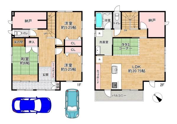 加古川市野口町北野の中古一戸建て